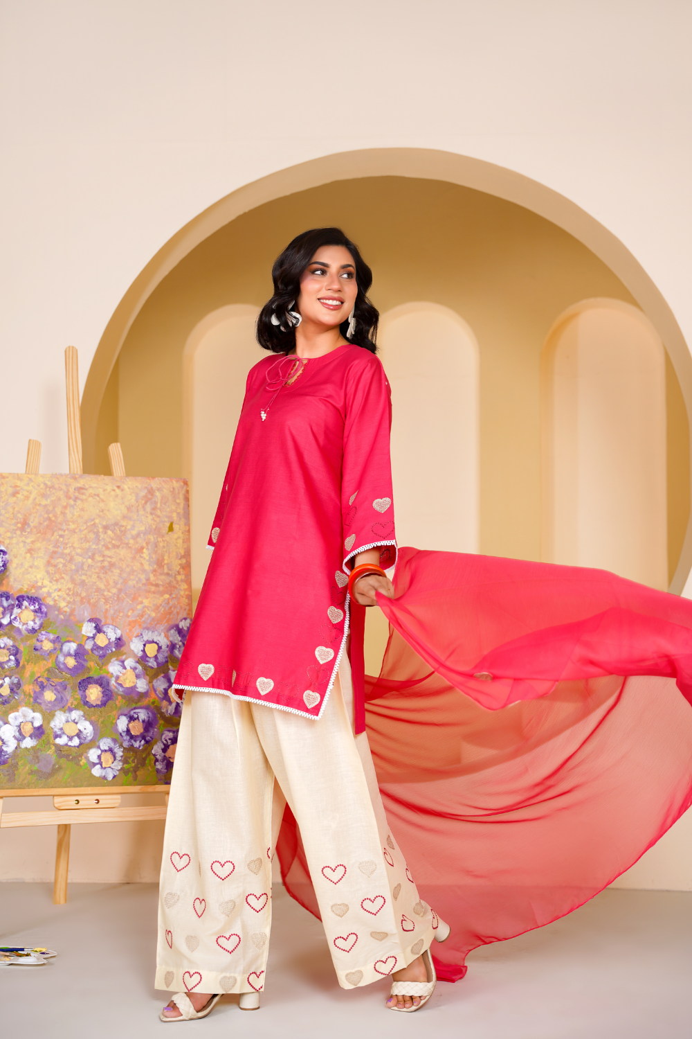 IZEL | Embroidered 3-Piece