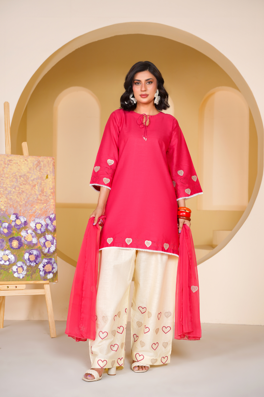 IZEL | Embroidered 3-Piece