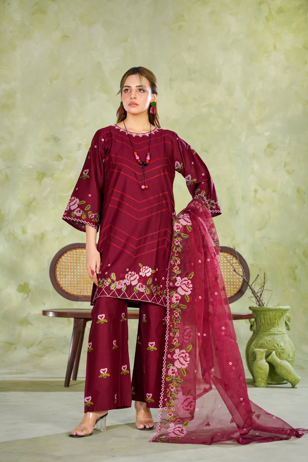 Emily-red | 3-Piece