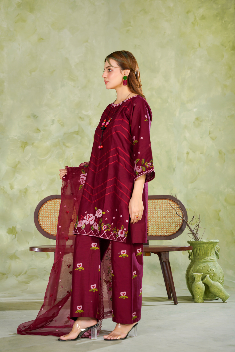 Emily-red | 3-Piece