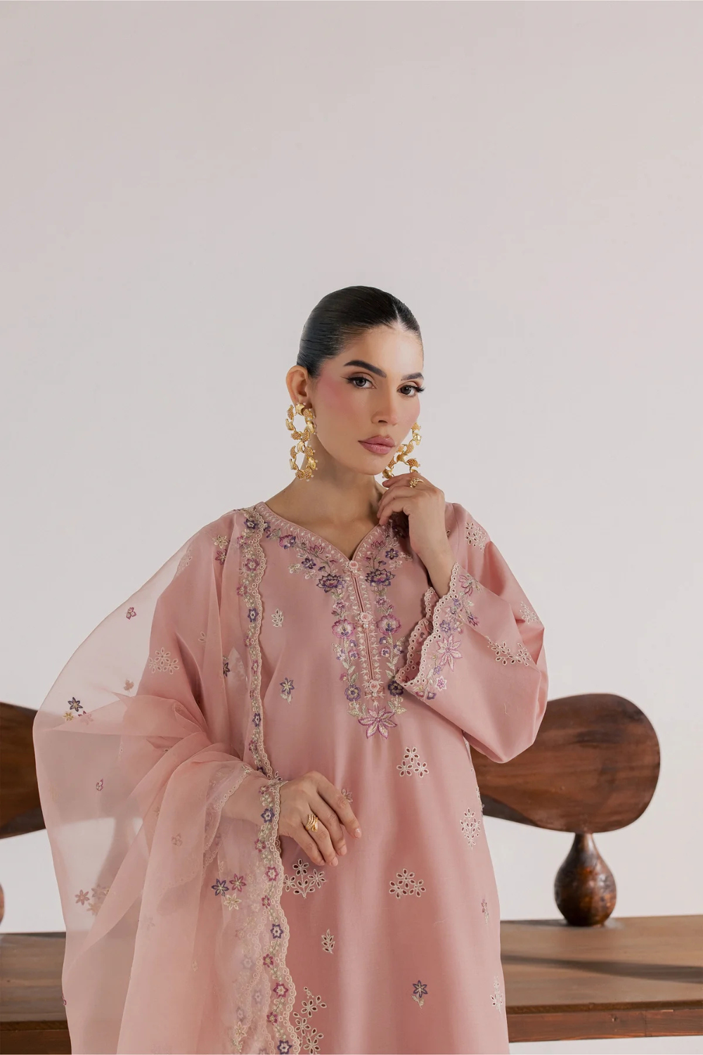 Shireen Embroidered 3-Piece