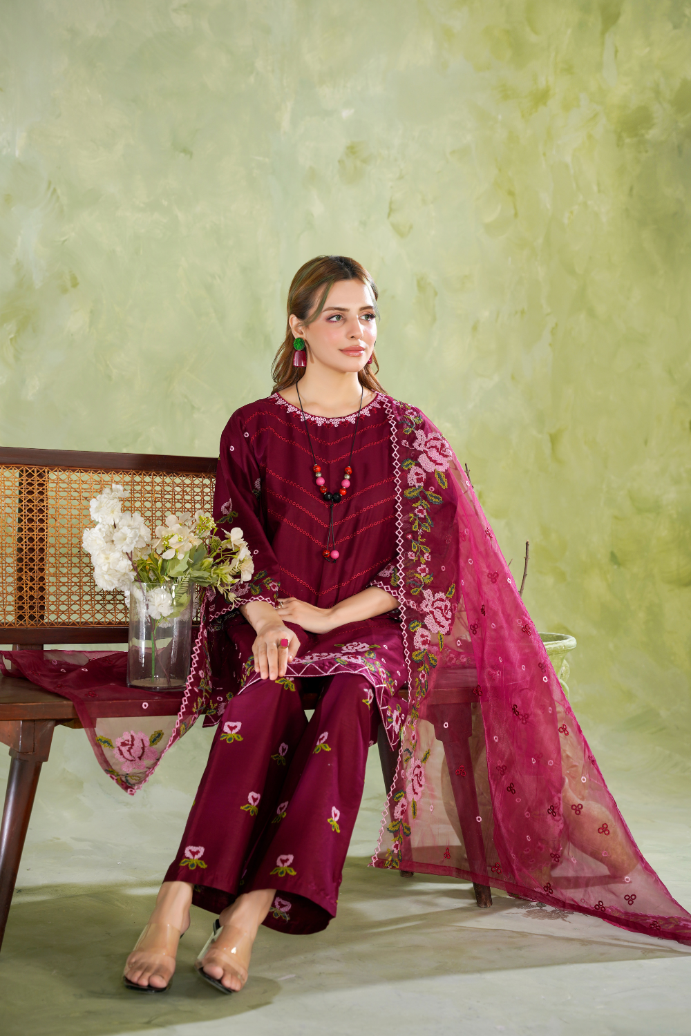 Emily-red | 3-Piece