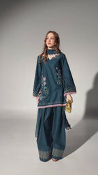Zarqaa Embroidered 3-Piece