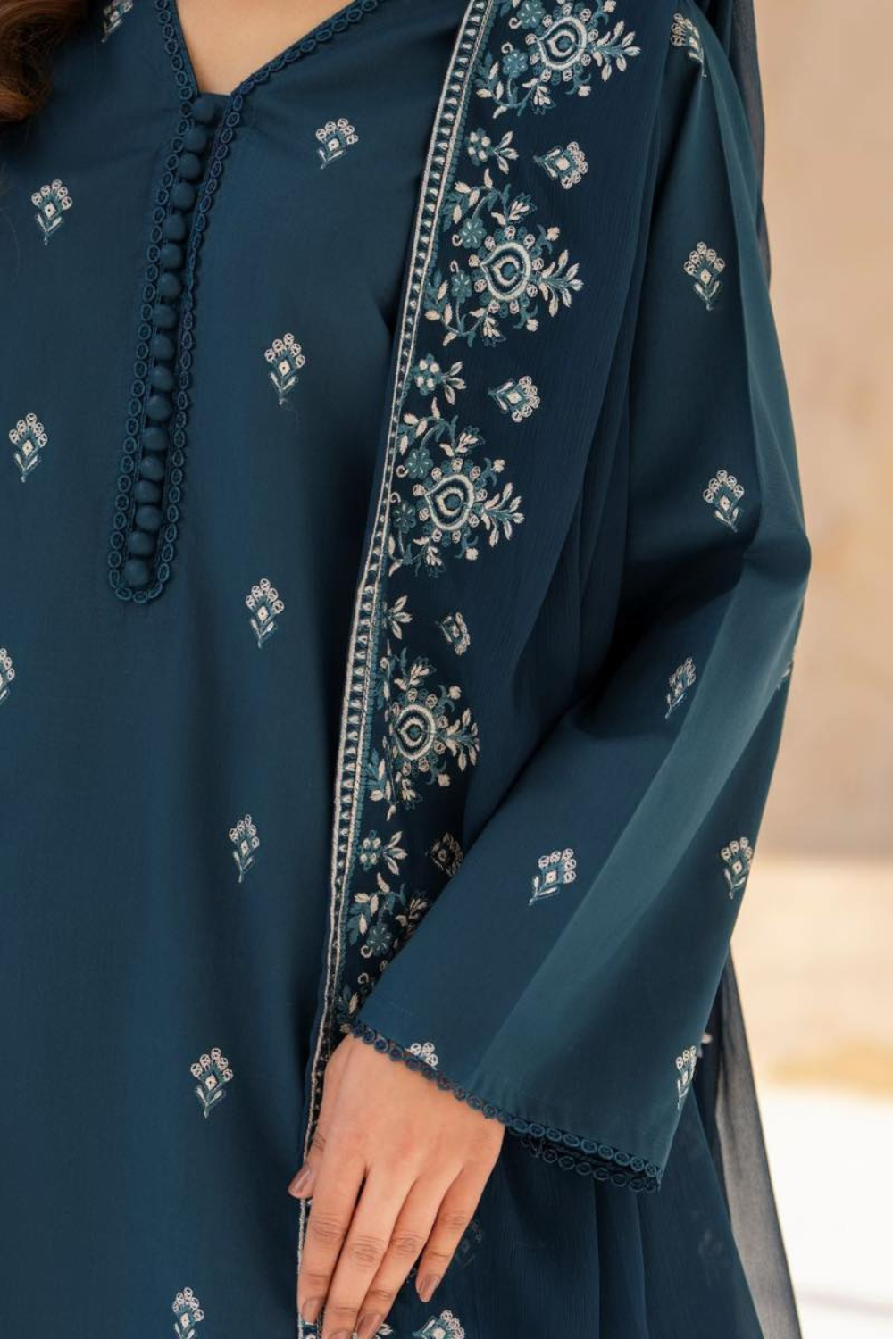 Heer | Embroidered 3-Piece