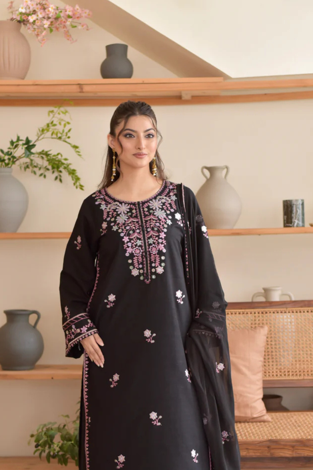 Zoya | Embroidered 3-Piece