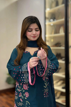 Zarqaa Embroidered 3-Piece