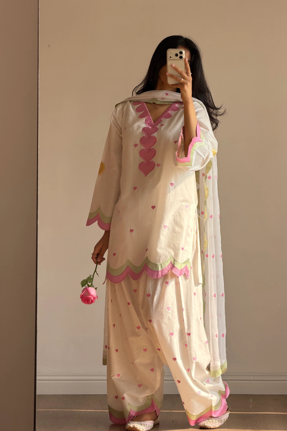 Rangoli Embroidered 3-Piece