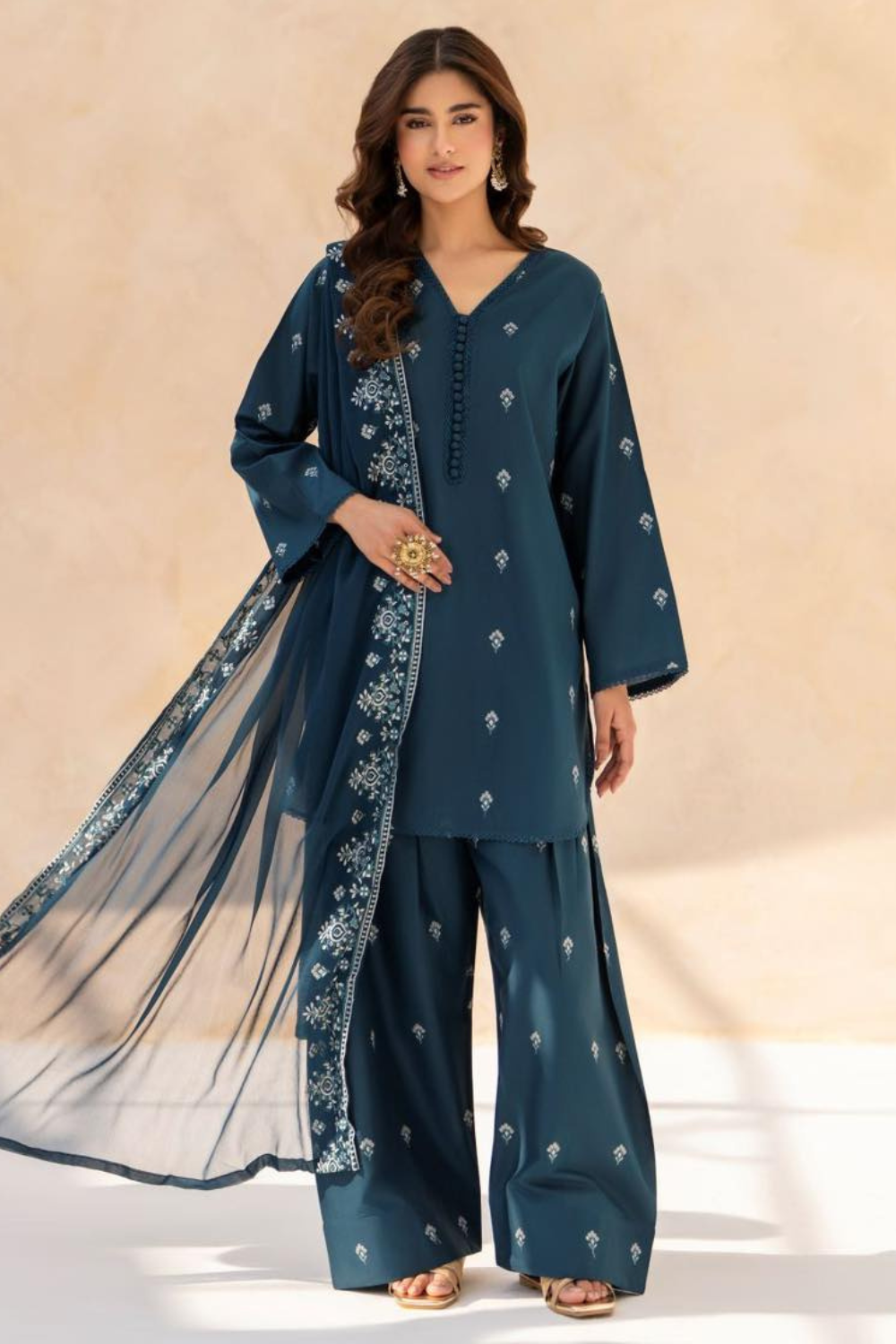 Heer | Embroidered 3-Piece